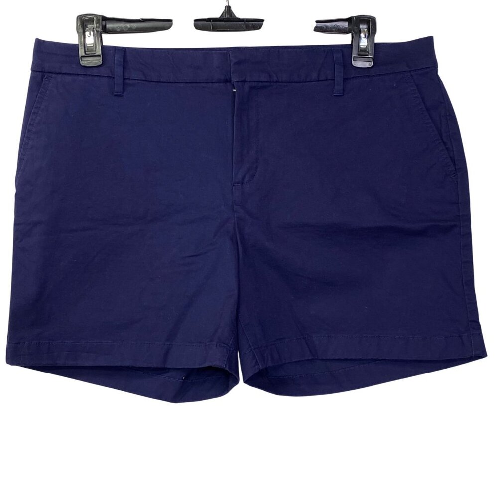 Tommy‎ Hilfiger Classic Navy Cotton Shorts With Pockets & Belt Loops 14 Nwt